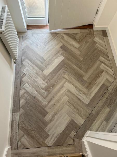 Amtico Spacia Washed Salvaged Timber 4x18 parquet effect Gallery Main Photo