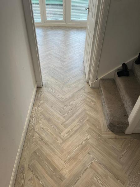 Amtico Spacia White Ash 4x18 parquet effect Gallery Main Photo