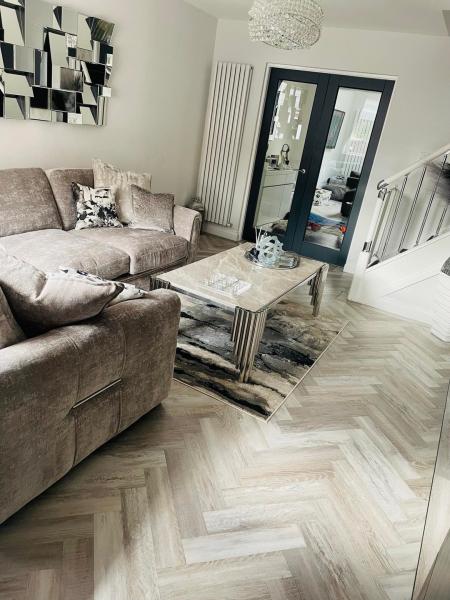 Amtico Spacia Washed Salvaged Timber 4x18 parquet effect Gallery Main Photo